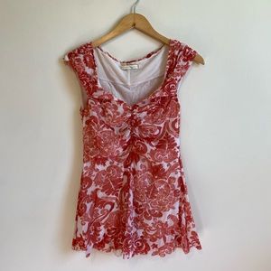 Anthropologie Weston Wear Coral Printed Tank L